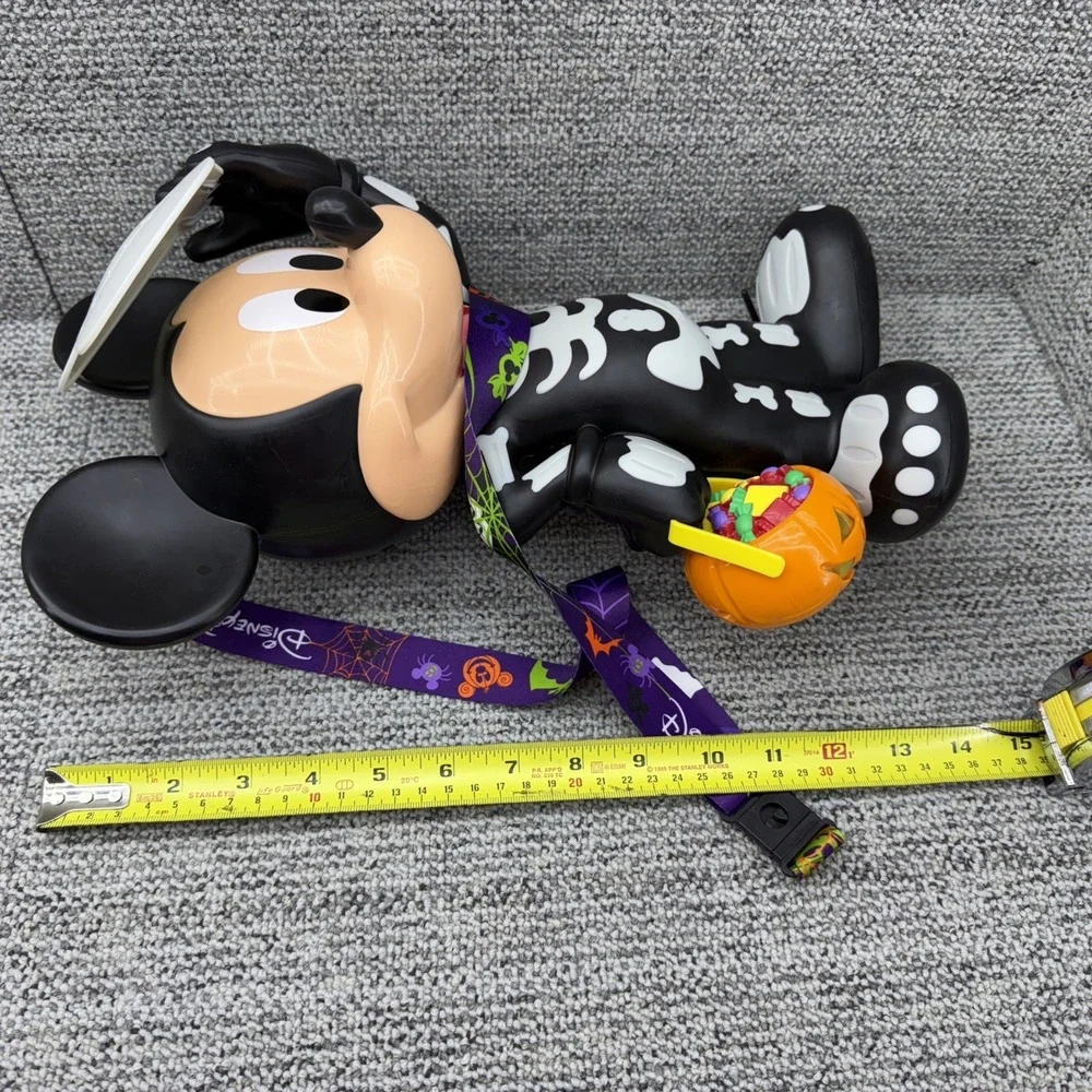 Disney Parks Halloween Popcorn Bucket Skeleton Mickey Mouse Glow In The Dark 15